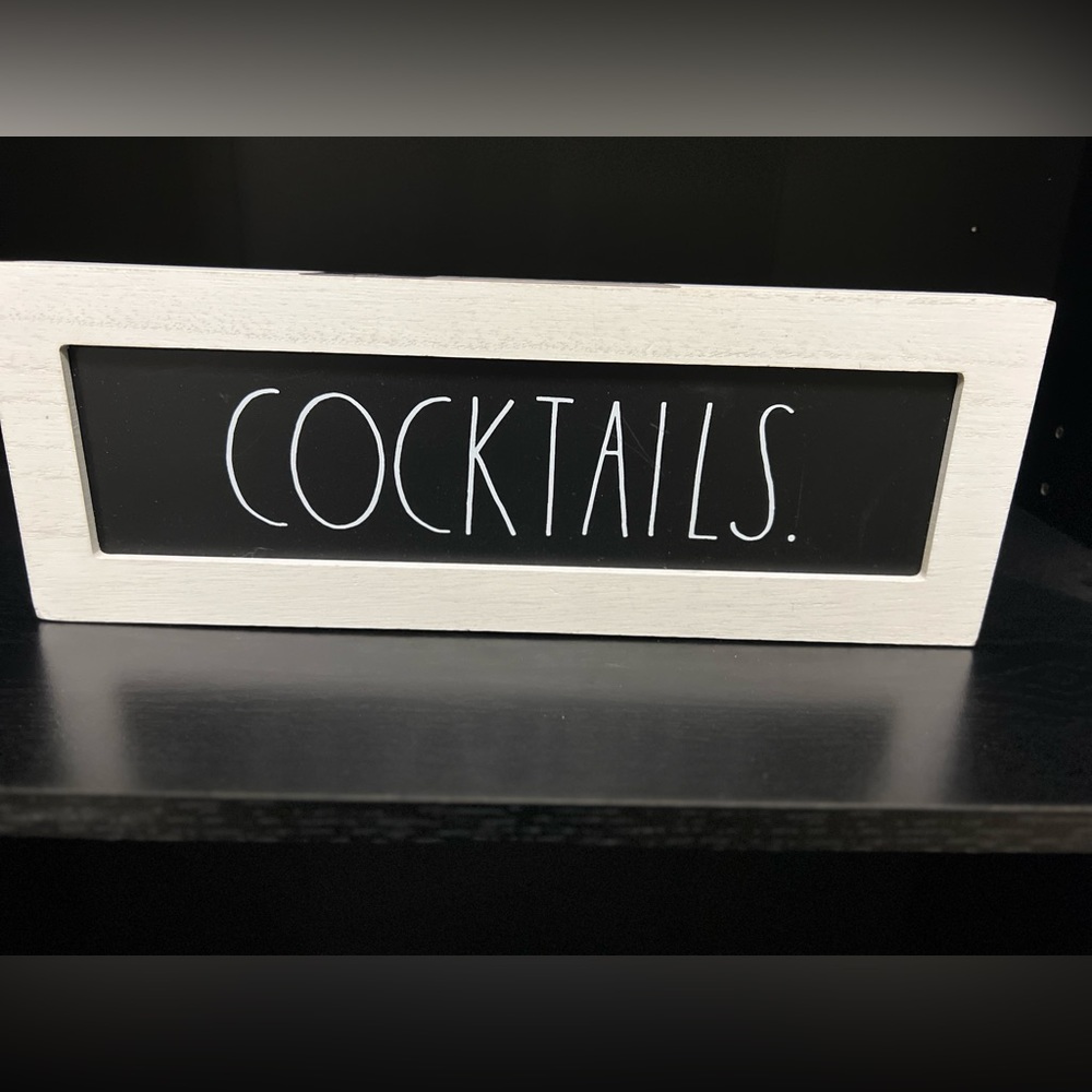 Rae Dunn Cocktails sign